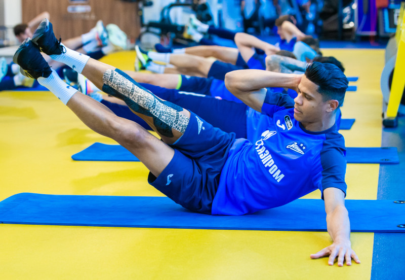 Тренировка «Зенита» перед матчем с «Рубином»