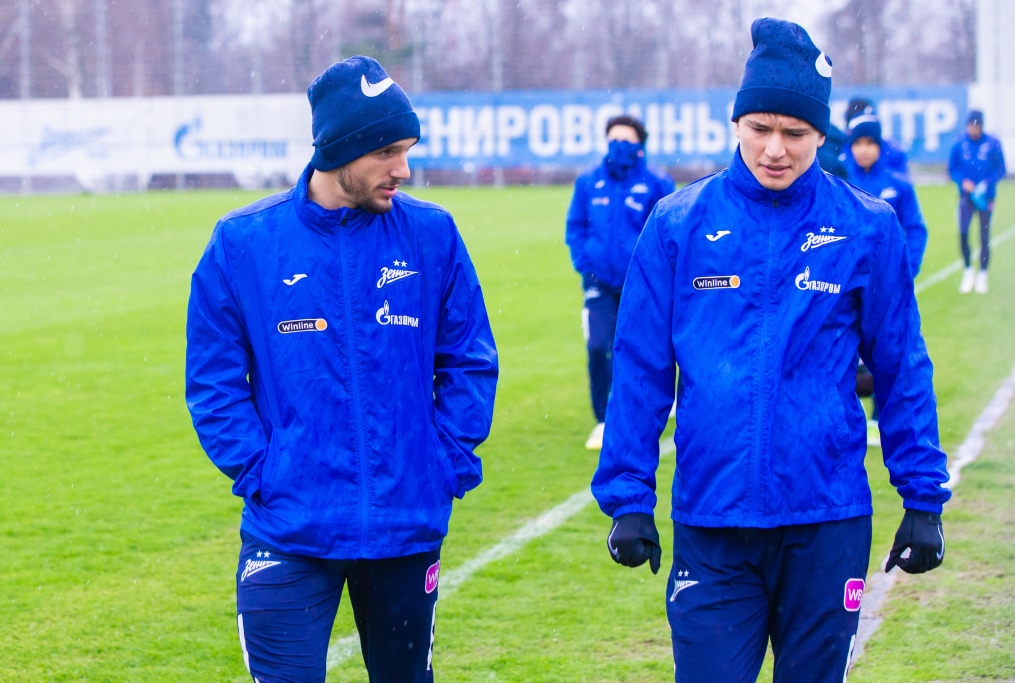 Тренировка «Зенита» перед матчем с «Рубином»