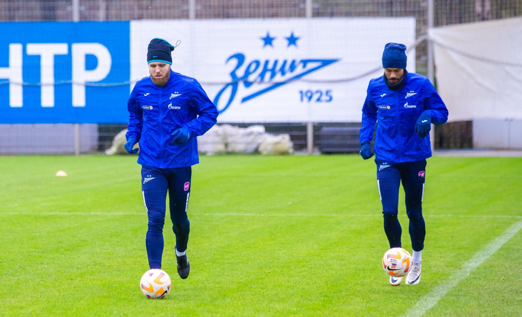 Тренировка «Зенита» перед матчем с «Рубином»
