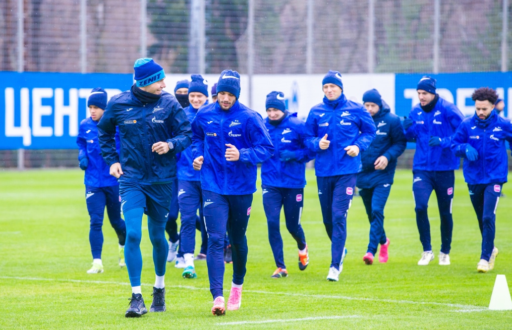 Тренировка «Зенита» перед матчем с «Рубином»