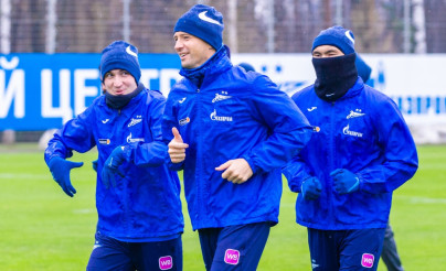 Тренировка «Зенита» перед матчем с «Рубином»
