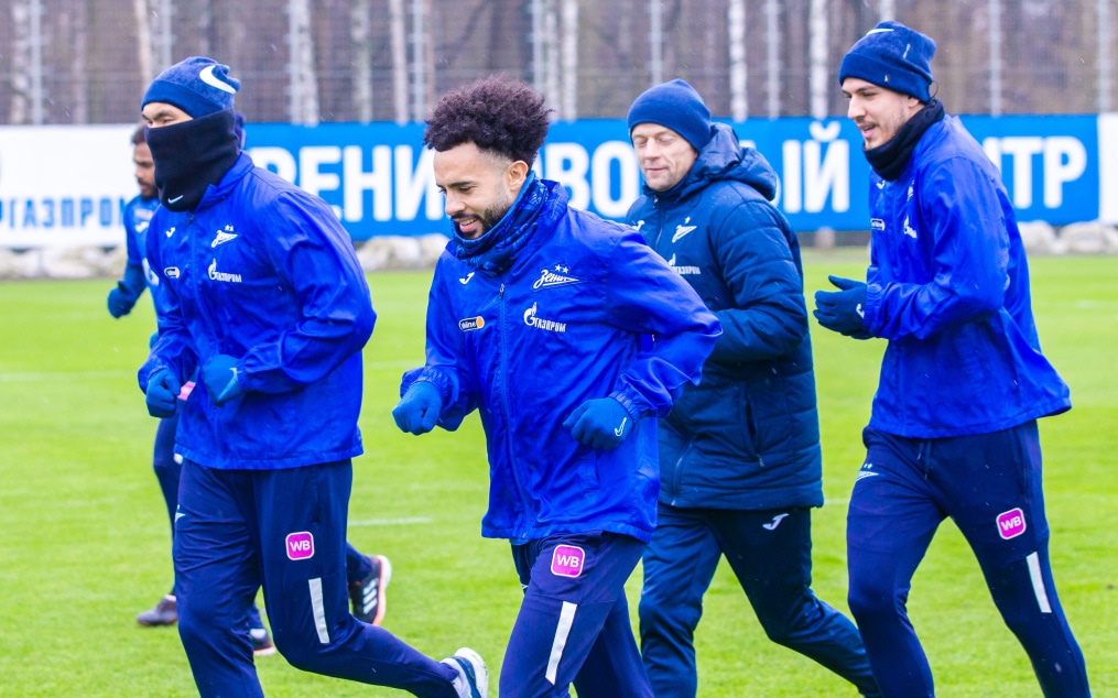 Тренировка «Зенита» перед матчем с «Рубином»