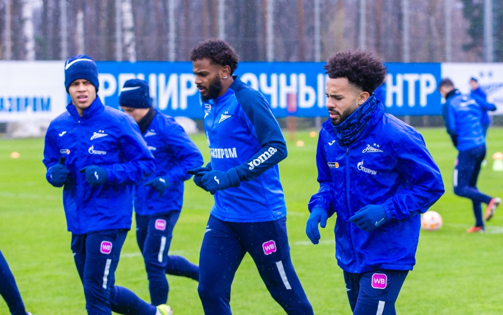 Тренировка «Зенита» перед матчем с «Рубином»