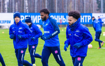 Тренировка «Зенита» перед матчем с «Рубином»