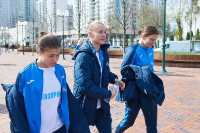 Утренняя прогулка женской команды в Москве