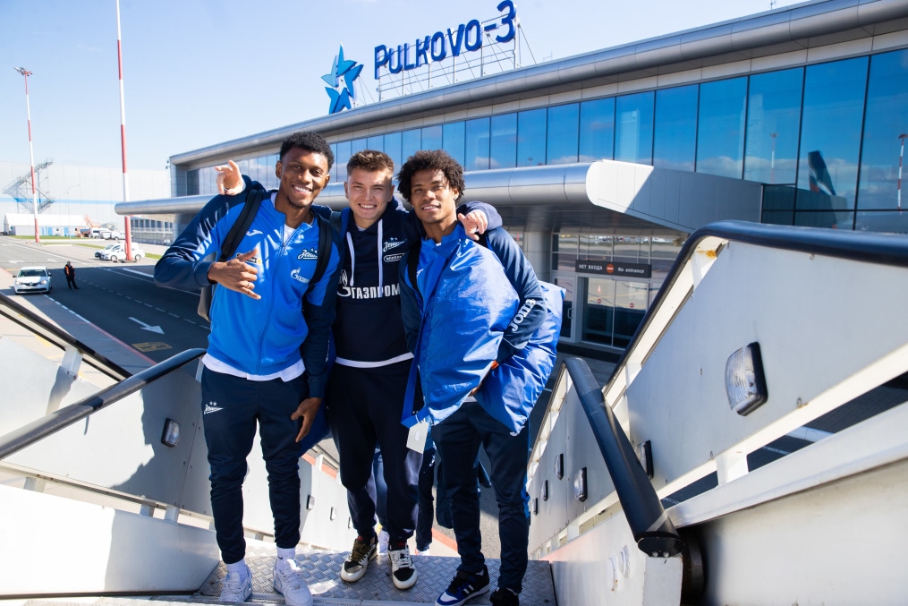 Вылет «Зенита» на матч с ЦСКА