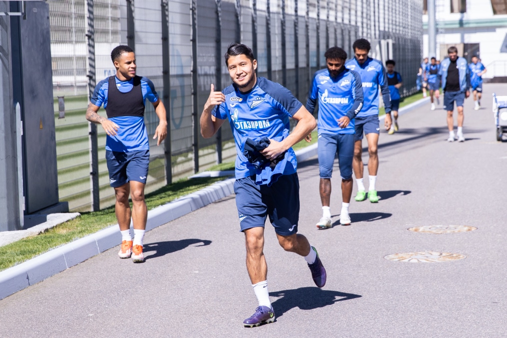 Открытая тренировка «Зенита» перед матчем с «Ахматом»