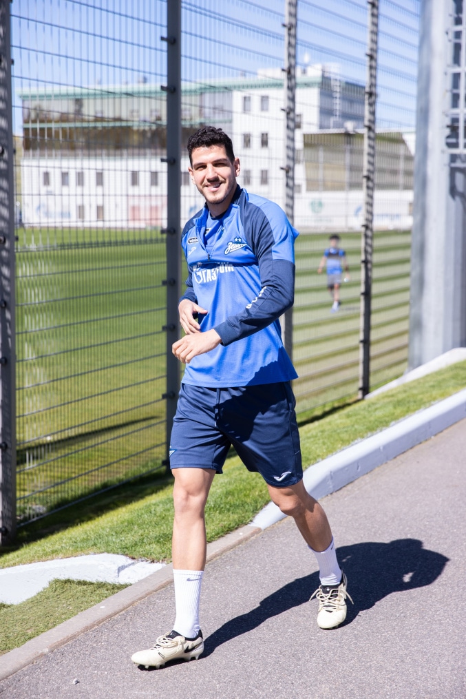 Открытая тренировка «Зенита» перед матчем с «Ахматом»