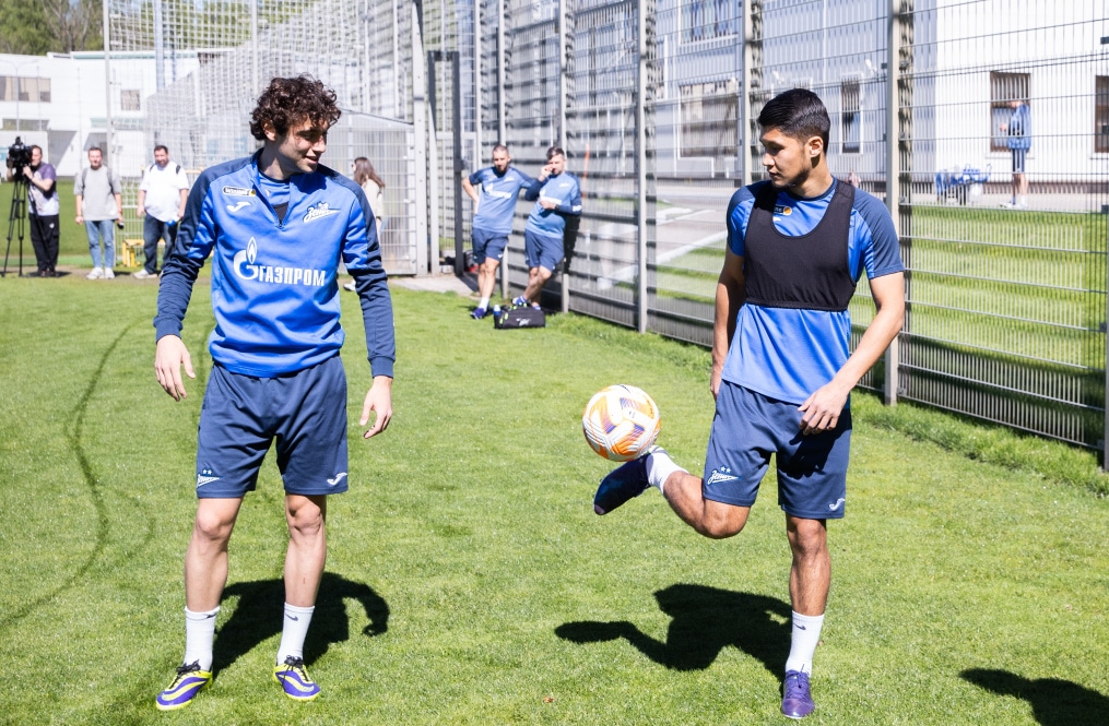 Открытая тренировка «Зенита» перед матчем с «Ахматом»