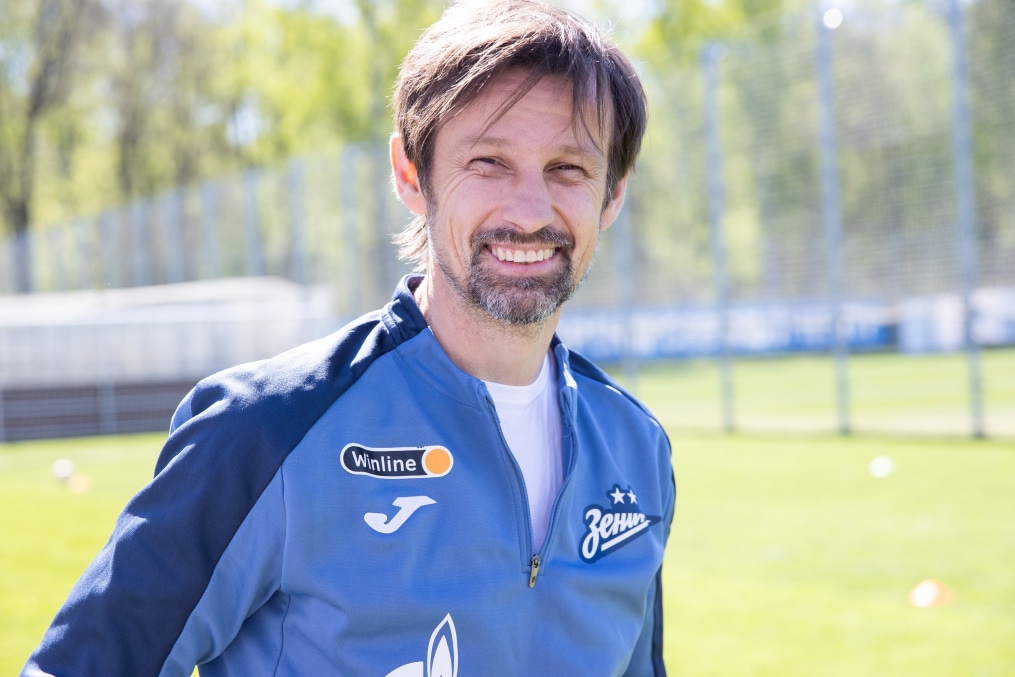 Сергей Семак на пресс-брифинге перед матчем с «Ахматом»