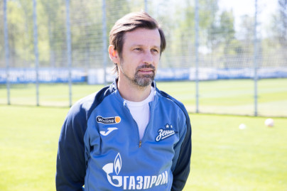 Сергей Семак на пресс-брифинге перед матчем с «Ахматом»