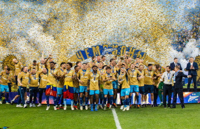 Церемония награждения после матча «Зенит» — «Ростов»