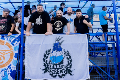 Болельщики на матче «Зенит»-2 — «Спартак»-2