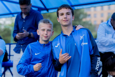 Болельщики на матче «Зенит»-2 — «Спартак»-2