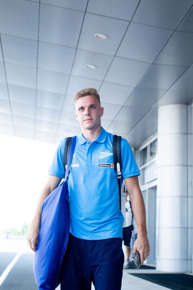 Вылет команды на матч с «Рубином» в Казань