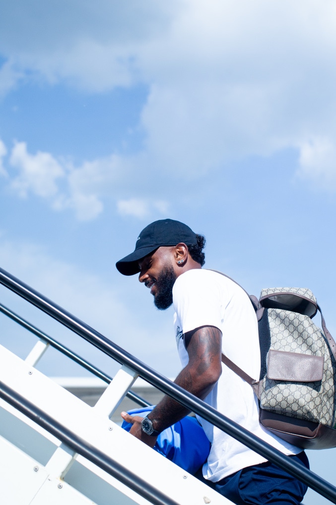 Вылет команды на матч с «Рубином» в Казань