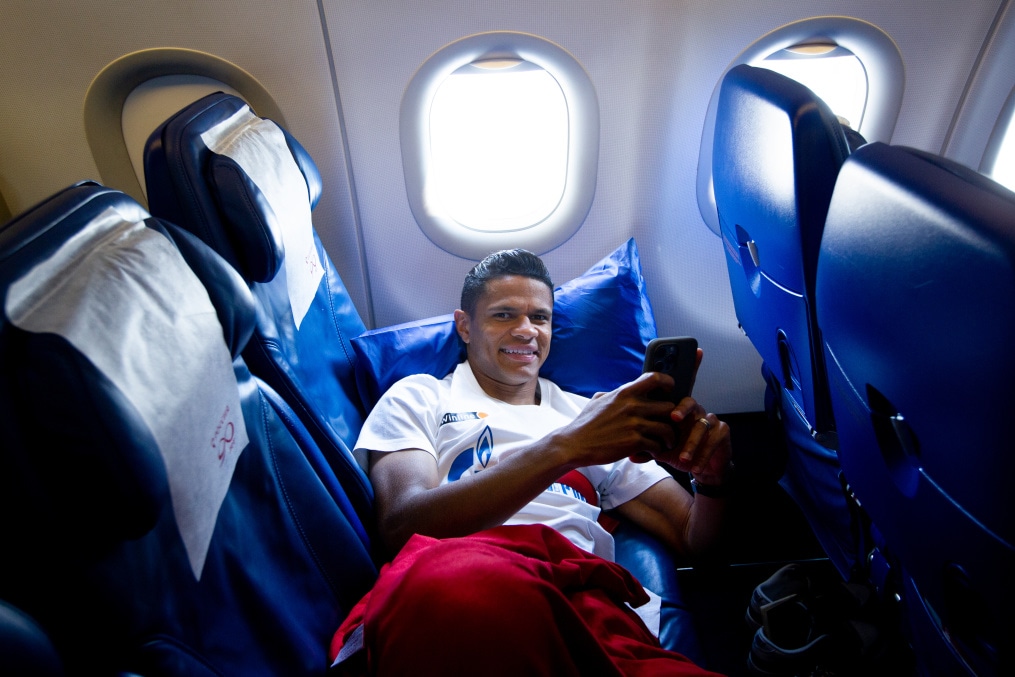 Вылет команды на матч с «Рубином» в Казань