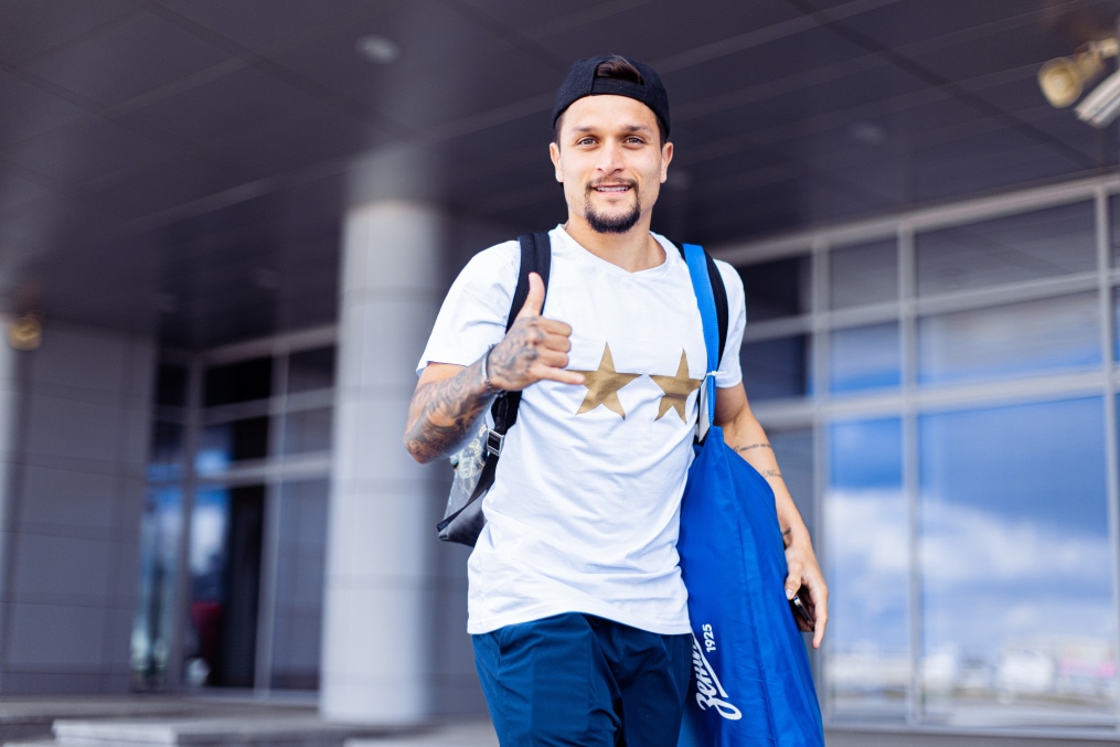 Вылет команды на матч с «Рубином» в Казань