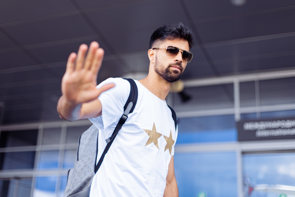 Вылет команды на матч с «Рубином» в Казань