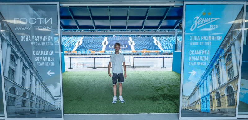 Экскурсия команды «Авангард»-2011 (Курск) на «Газпром Арену»