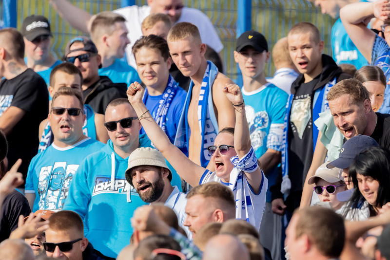 Болельщики на матче «Динамо» (СПб) — «Зенит»-2