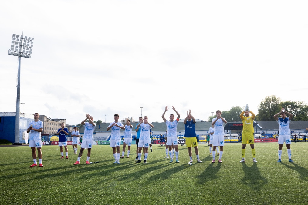 Болельщики на матче «Динамо» (СПб) — «Зенит»-2