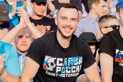 Болельщики на матче «Динамо» (СПб) — «Зенит»-2