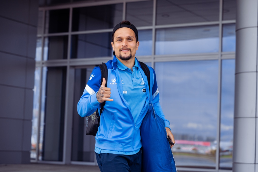 Вылет команды на матч с «Химками»