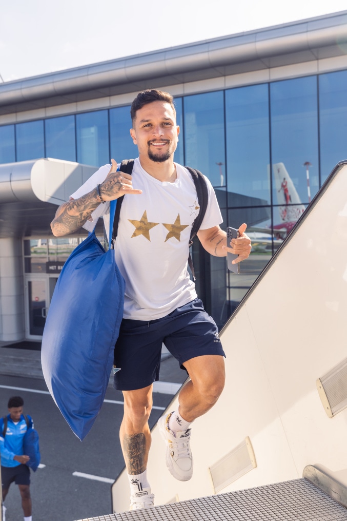 Вылет команды «Зенит» на матч с «Акроном» в Самару