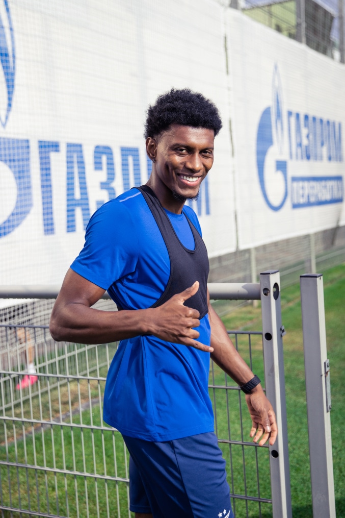 Тренировка перед матчем ЦСКА — «Зенит»