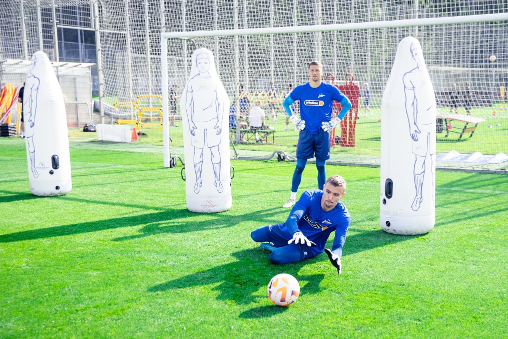 Тренировка перед матчем ЦСКА — «Зенит»