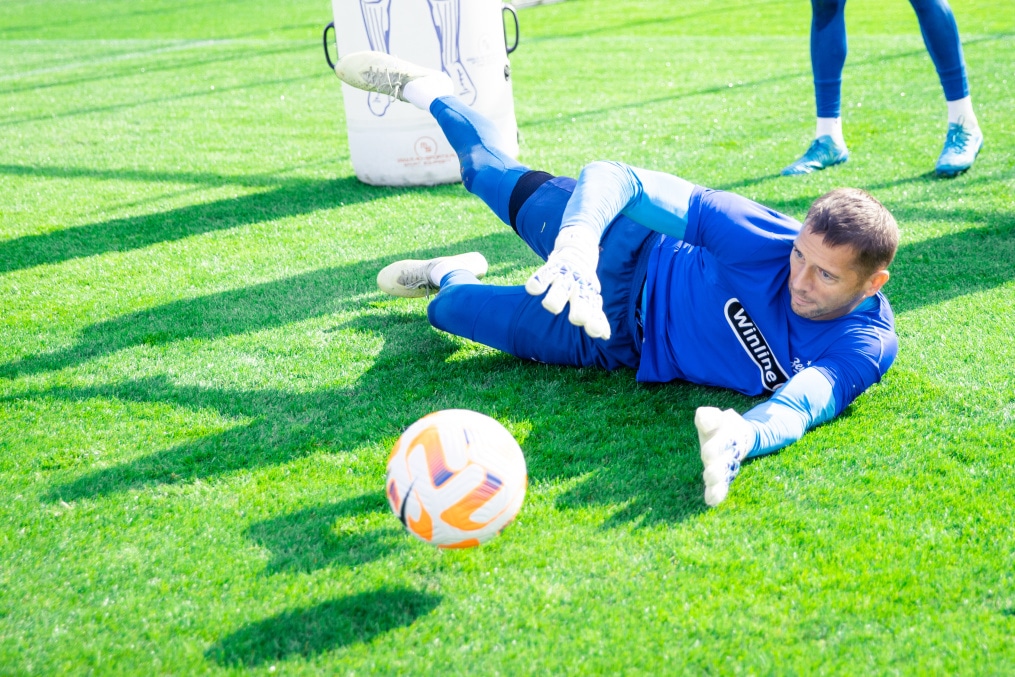 Тренировка перед матчем ЦСКА — «Зенит»