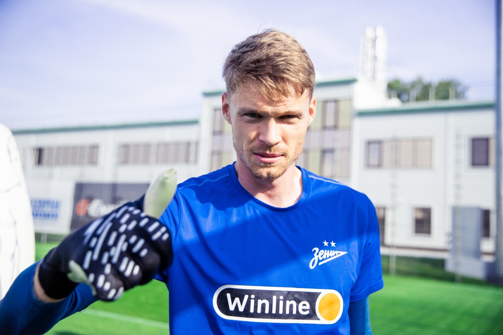 Тренировка перед матчем ЦСКА — «Зенит»