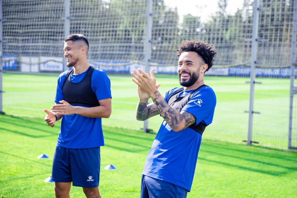 Тренировка перед матчем ЦСКА — «Зенит»