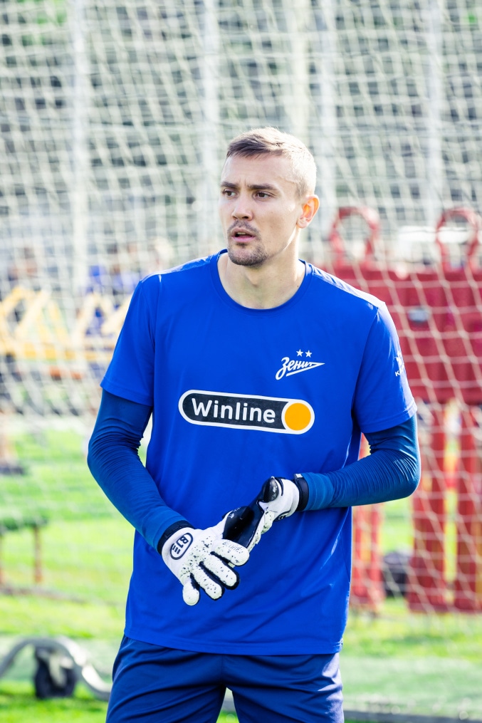 Тренировка перед матчем ЦСКА — «Зенит»