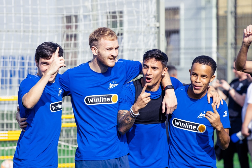 Тренировка перед матчем ЦСКА — «Зенит»