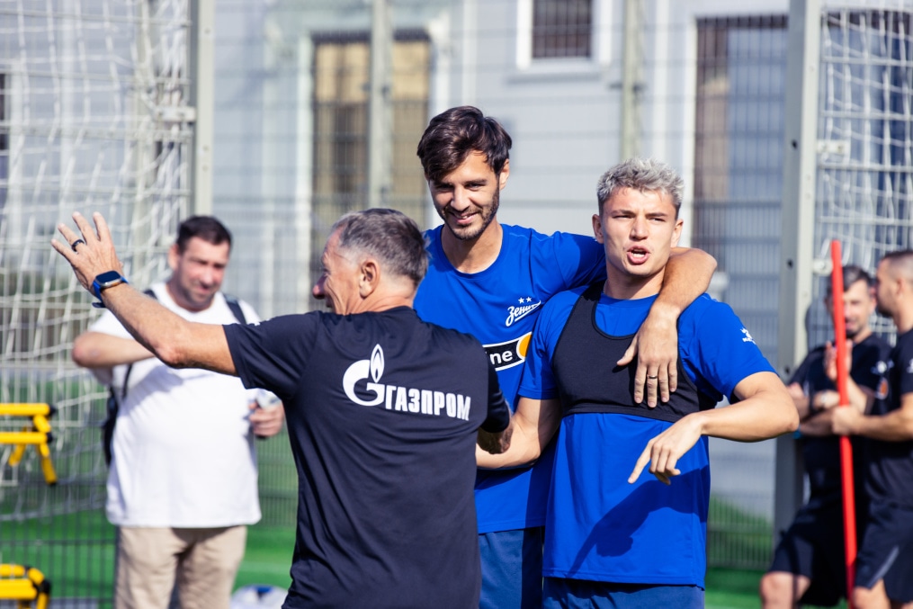 Тренировка перед матчем ЦСКА — «Зенит»
