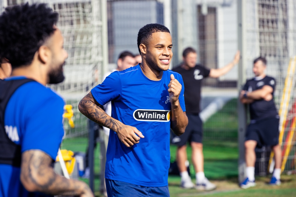 Тренировка перед матчем ЦСКА — «Зенит»