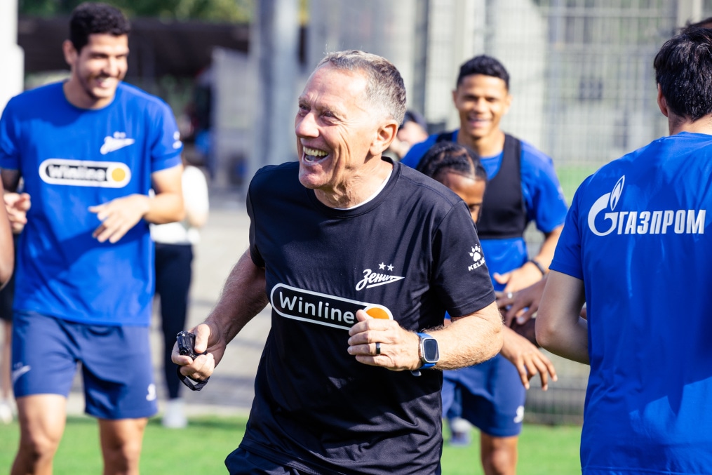 Тренировка перед матчем ЦСКА — «Зенит»