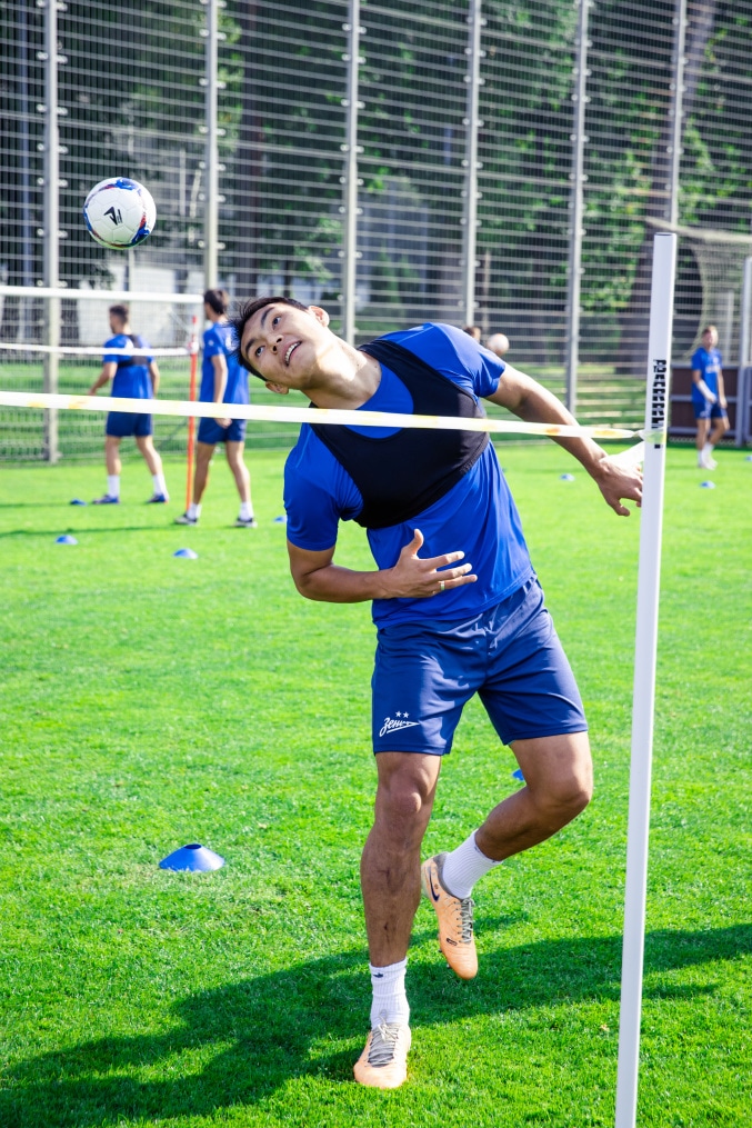 Тренировка перед матчем ЦСКА — «Зенит»