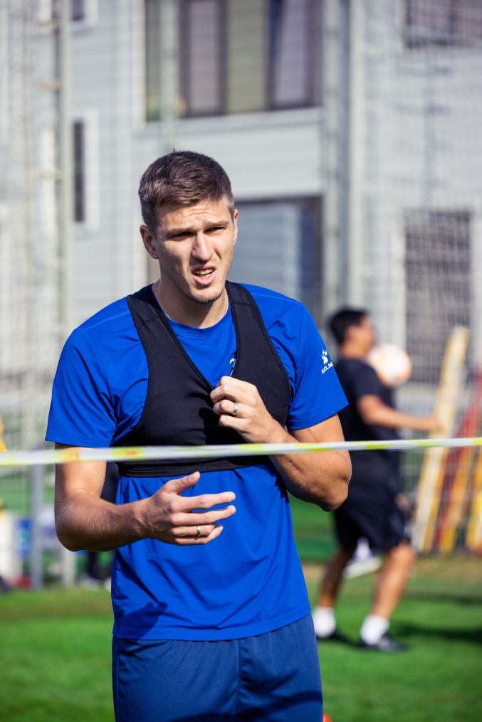 Тренировка перед матчем ЦСКА — «Зенит»