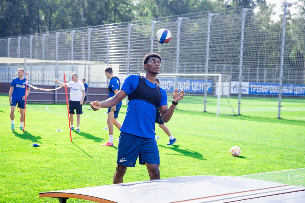 Тренировка перед матчем ЦСКА — «Зенит»