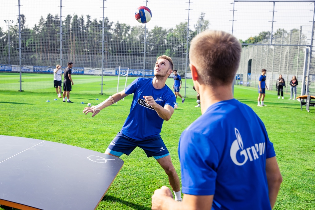 Тренировка перед матчем ЦСКА — «Зенит»