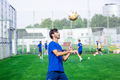 Тренировка перед матчем ЦСКА — «Зенит»