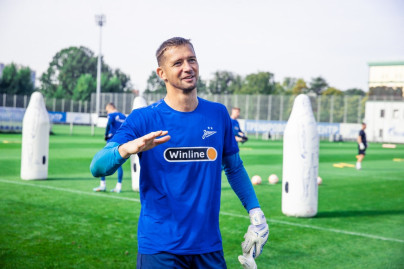 Тренировка перед матчем ЦСКА — «Зенит»