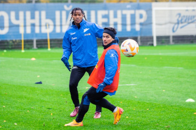 Тренировка «Зенита» перед матчем Winline Супер Серии, «Зенит» — «Войводина»