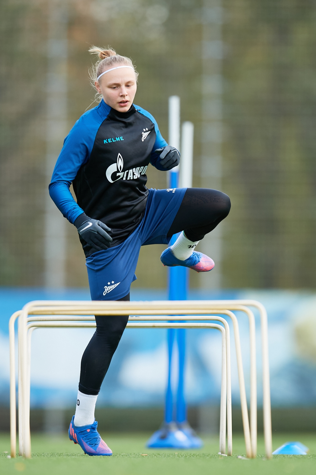 Тренировка женской команды перед матчем с ЖФК «Рязань-ВДВ»