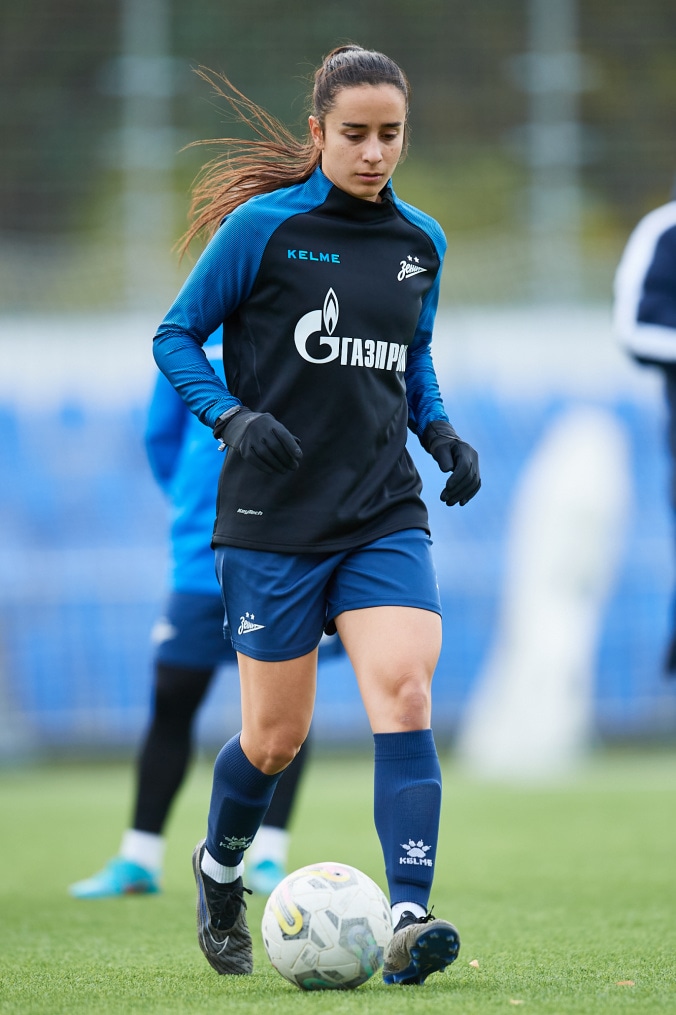 Тренировка женской команды перед матчем с ЖФК «Рязань-ВДВ»