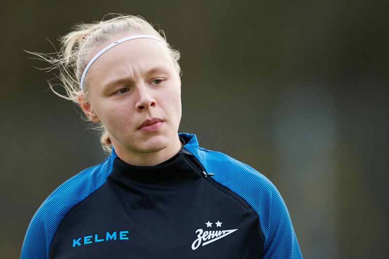 Тренировка женской команды перед матчем с ЖФК «Рязань-ВДВ»