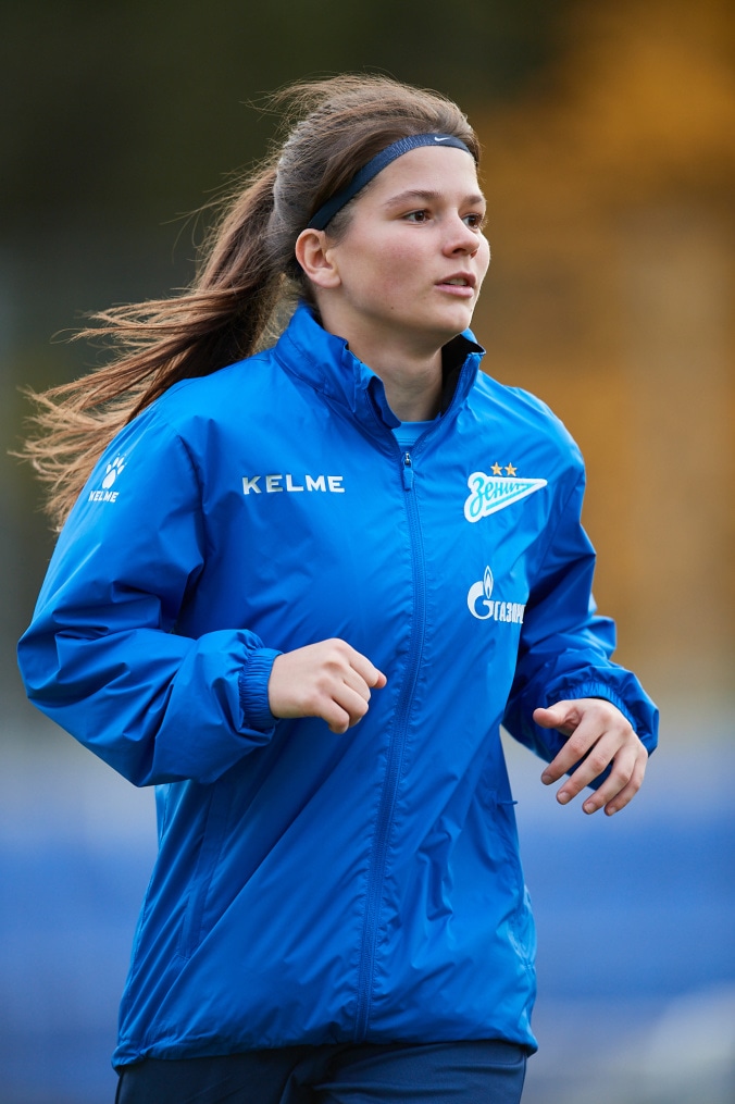 Тренировка женской команды перед матчем с ЖФК «Рязань-ВДВ»